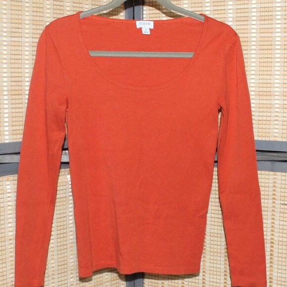 J. Crew Long Sleeve Scoop Neck Knit Top - Picture 2 of 2